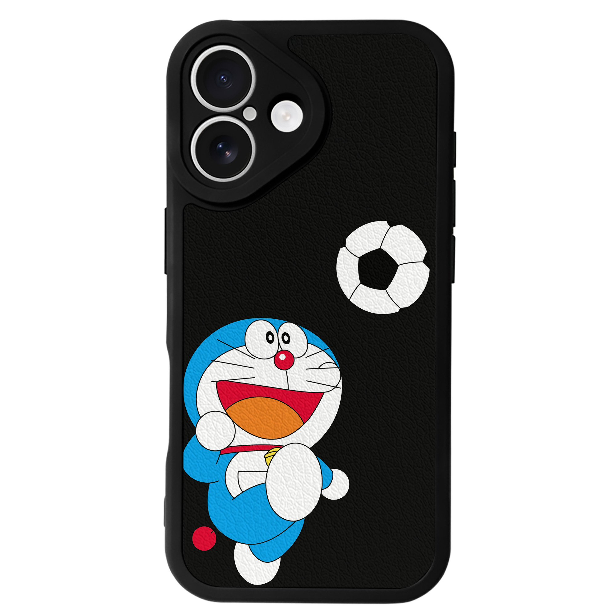 （画像用） ドラえもん Doraemon 【iPhone 16シリーズ対応】シリコンスマホケース（レザー調） 材質：シリコン